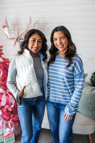 Making A List • Blue Stripes - FINAL SALE