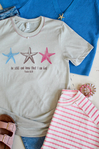 Be Still And Know Graphic Tee • Taupe