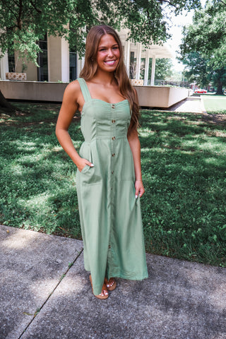 Weekend Dates Midi • Olive