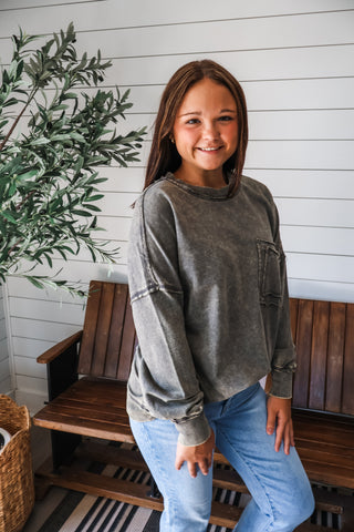 Double The Fun Pocket Pullover • Storm