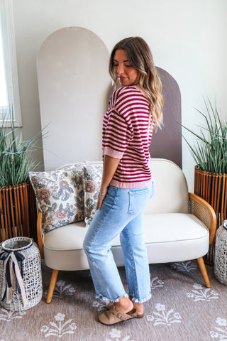Chic & Classic Stripes • Berry