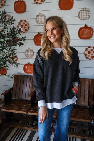 Campfire Crush Pullover • Charcoal