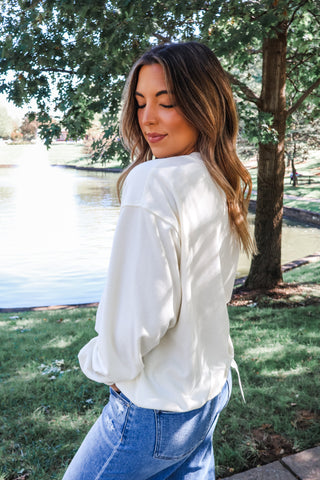 Perfect Layer Pullover • Cream