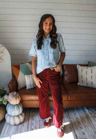 Lived-in Denim Shirt • Light Wash - FINAL SALE