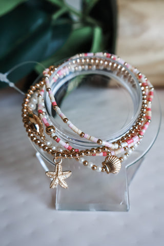 By The Seashore Bracelet • Pink Mix