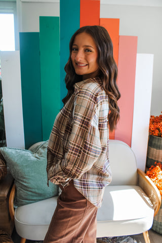 Pumpkin Patch Plaid • Tan