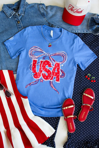 Freedom Fest USA Graphic Tee • Heather Blue