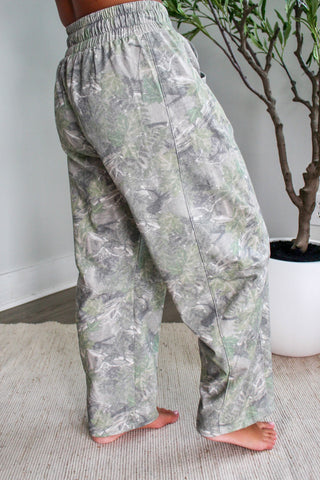 Woodland Camo Barrel Pants • Olive Mix