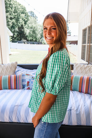 Gingham Game • Pink/Green
