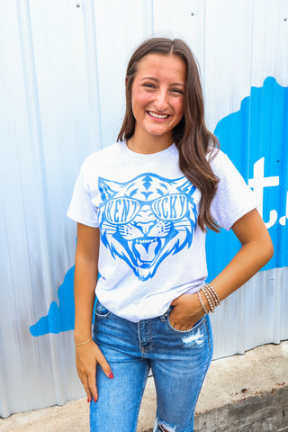 Wildcat Spirit Graphic Tee • Ash Grey