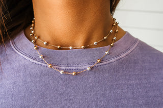 Meet Up Magnet Lock Necklace • Gold Mix