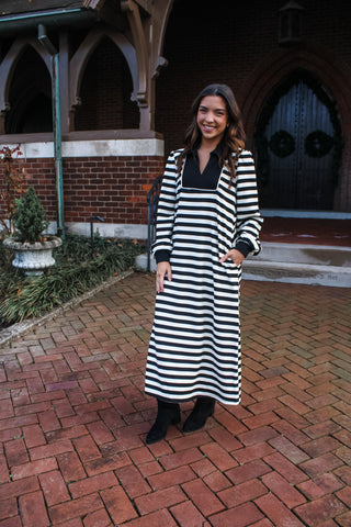 Sensational Stripes Maxi • Black