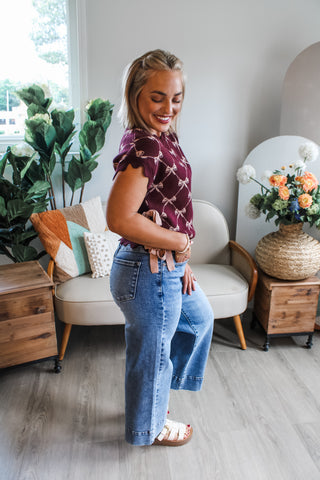 Tied With A Bow Sweater • Plum