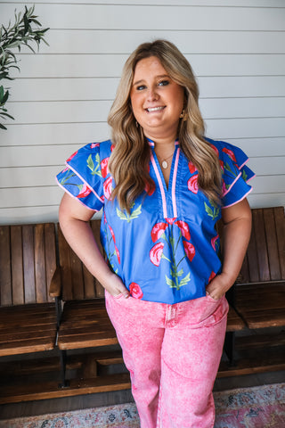 Petal Parade • Blue Floral - PLUS