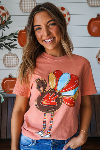 Gobble & Gather Graphic Tee • Dusty Peach