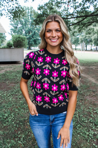 Picking Flowers • Black Floral - FINAL SALE