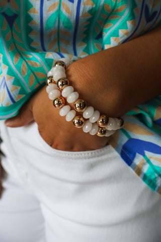 Candy Beads Bracelet • White