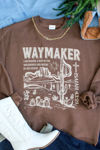 Waymaker Graphic Sweatshirt • Chocolate