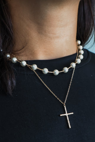 Hold On To Hope Necklace • Pearl