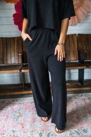 Relaxing Retreat Pant Set • Black