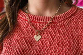 Heart Of Gold Toggle Necklace