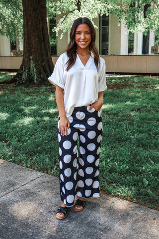 Get Noticed • ivory silk top