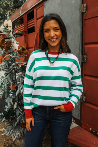 Naughty Or Nice • Green Stripes