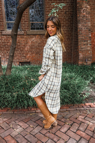 Fall Farmhouse Shirtdress • Butter Plaid