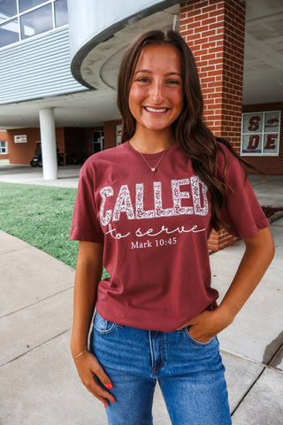 Called To Serve Graphic Tee • Brick
