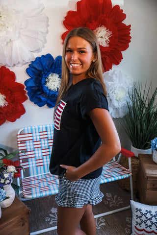 Star-Spangled Banner Top • Black