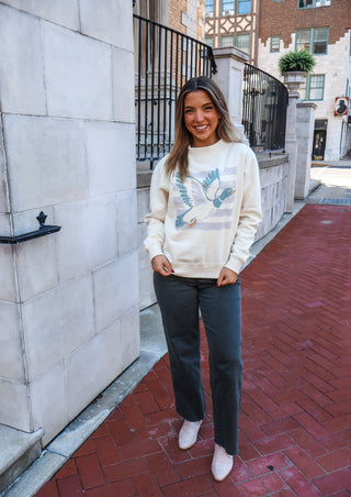 Duck Tales Mock Neck Sweatshirt • Cream