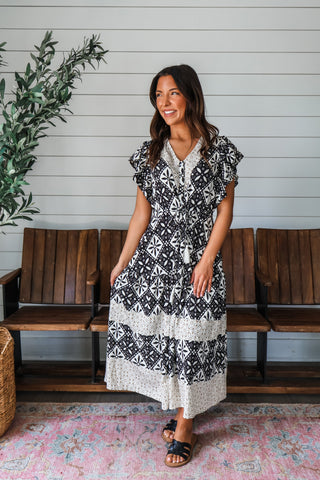 Picture Perfect Midi • Black Multi