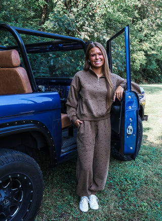 Starry Skies Pant Set • Brown