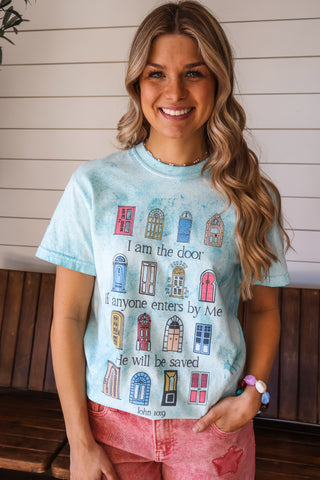 I Am The Door Graphic Tee • Sea Glass