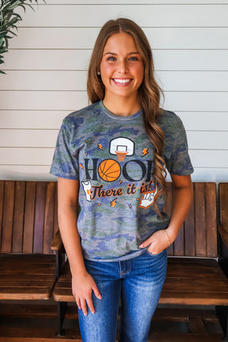 Hoop There It Is Graphic Tee • Camo