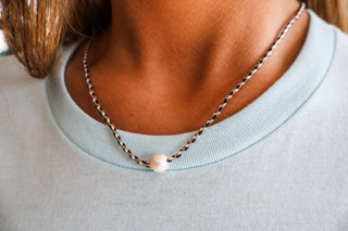 Coastal Cove Braided Necklace • Black