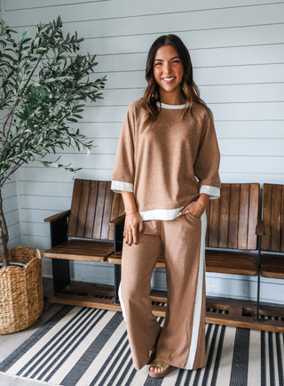 Soft Launch Pant Set • Heather Tan
