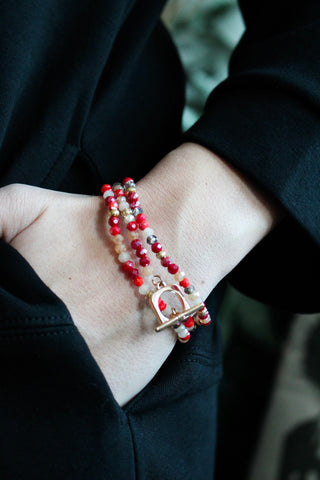 Sparkle & Shine Bracelet • Red