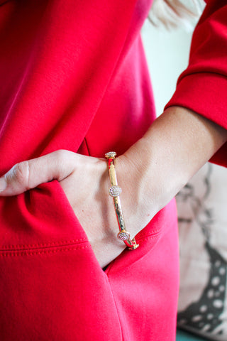 Tinseltown Beauty Bangle Bracelet • Gold