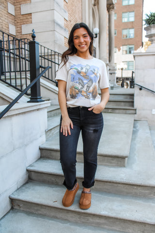 Heading South Ducks Graphic Tee • Light Taupe