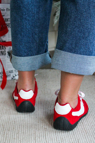 In The Lane Sneaker • Red/White