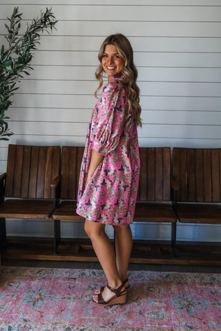 Turn of events • mauve pink floral