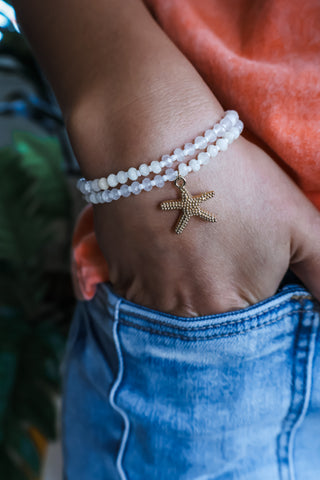 Starfish Coast Bracelet • White