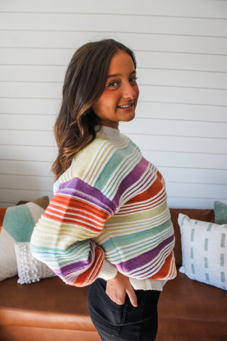 Candy Stripes Sweater • Multi - FINAL SALE