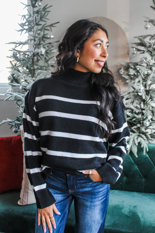 A Cozy Classic • Black Stripes