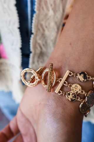 Treasure Trove Toggle Bracelet • Gold