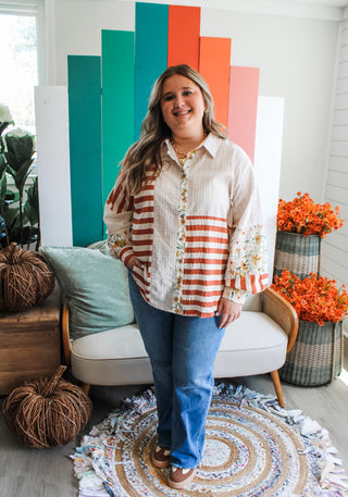 Autumn Drives • Cream Multi - PLUS - FINAL SALE