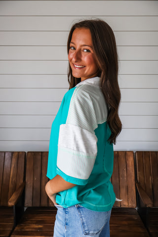 Eye-catching Essential Colorblock • Green