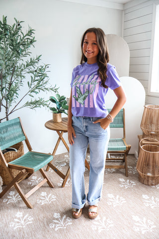 Lucky Duck Graphic Tee • Violet