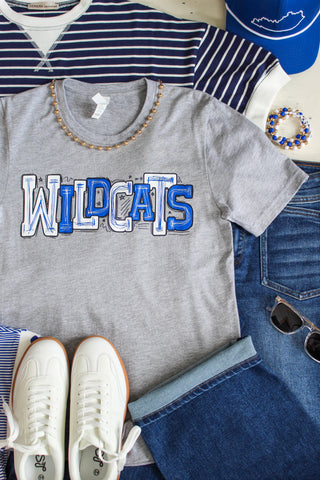 Go Wildcats Graphic Tee • Heather Grey